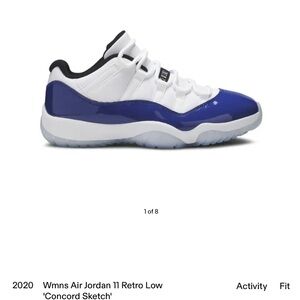 Jordan 11 Retro Low in White and Black